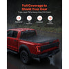 VEVOR Soft Roll-Up Truck Bed Tonneau Cover, Compatible with 2020-2025 Chevy Silverado/GMC Sierra 2500 3500 HD, Fits 6.9 ft (6 ft 10 in/82 in) Bed, PVC Tonneau Cover with Aluminum Alloy Support Bars