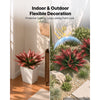 VEVOR Artificial Agave, 28W x 22H 2PCS Fake Agave Plants with Ground Stakes, Sun-Resistant for Home, Garden, Office, Store, Living Room,Porch, Indoor & Outdoor Decor, Realistic Texture Faux Plant, Red