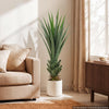 VEVOR Artificial Agave, 48 in Tall Fake Agave Plant with White Pot 1 Pack, Sun-Resistant for Home, Garden, Office, Store, Living Room, Porch, Indoor & Outdoor Decor, Realistic Texture Faux Decor Plant