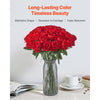 VEVOR Artificial Flowers, 60 pcs Real Looking Red Foam Fake Roses Bulk, Faux Red Bridal Shower with Stems for DIY Wedding Bouquets, Home Centerpieces Arrangements, Party Tables Decorations