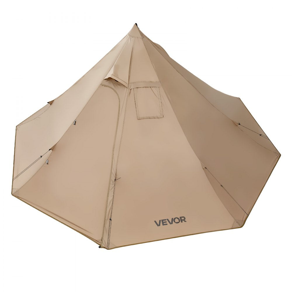 VEVOR Hot Tent for 2 Persons, Portable Winter Tipi Tent with Stove Jack, Waterproof Camping Tents,  Lightweight 4 Season Shelter Tents for Hiking Fishing Backpacking, S Size