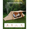 VEVOR Camping Hot Tent, Lightweight Bushcraft Tent with Stove Jack & 2 Tarp Poles, Waterproof Winter Hot Tents Shelters, Portable 4 Season Tents for 2 Persons Hiking Fishing Hunting Backpacking