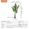 VEVOR Artificial Birds Of Paradise Tree, 5 FT Tall Faux Plant, PE Material & Anti-Tip Tilt Protection Low-Maintenance Plant, Lifelike Green Fake Tree for Home Office Warehouse Decor Indoor Outdoor