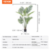 VEVOR Artificial Palm Tree, 5 FT Tall Faux Plant, Secure PE Material & Anti-Tip Tilt Protection Low-Maintenance Plant, Lifelike Green Fake Tree for Home Office Warehouse Decor Indoor Outdoor