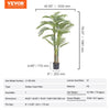 VEVOR Artificial Gold Cane Palm Tree, 6.5 FT Tall Faux Plant, PE Material & Anti-Tip Tilt Protection Low-Maintenance Plant, Lifelike Green Fake Tree for Home Office Warehouse Decor Indoor Outdoor