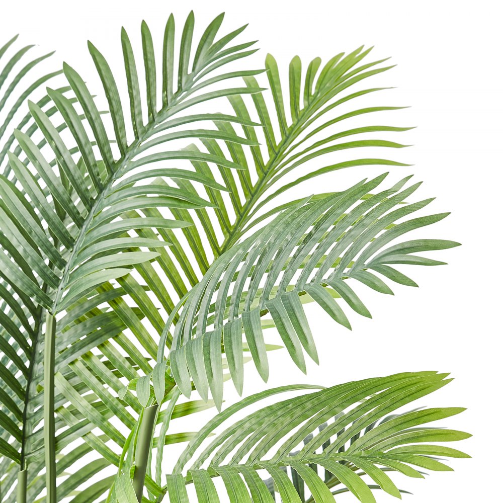 VEVOR Artificial Gold Cane Palm Tree, 6.5 FT Tall Faux Plant, PE Material & Anti-Tip Tilt Protection Low-Maintenance Plant, Lifelike Green Fake Tree for Home Office Warehouse Decor Indoor Outdoor
