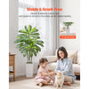 VEVOR Artificial Dracaena Tree 5 ft, Fake Palm Tropical Plants with White Tall Planter, Faux Floor Silk Plant in Pot, Large Trees for Home Office Living Room Decor House Warming, Indoor Outdoor