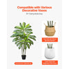 VEVOR Artificial Dracaena Tree 5 ft, Fake Palm Tropical Plants with White Tall Planter, Faux Floor Silk Plant in Pot, Large Trees for Home Office Living Room Decor House Warming, Indoor Outdoor