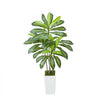 VEVOR Artificial Dracaena Tree 5 ft, Fake Palm Tropical Plants with White Tall Planter, Faux Floor Silk Plant in Pot, Large Trees for Home Office Living Room Decor House Warming, Indoor Outdoor