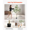 VEVOR 5FT Artificial Olive Tree with Black Pot, Tall Fake Tree with Natural Wood Trunk & Realistic Green Leaves and Fruits, Indoor Faux Plant for Home, Office, Living Room, Corner Decor