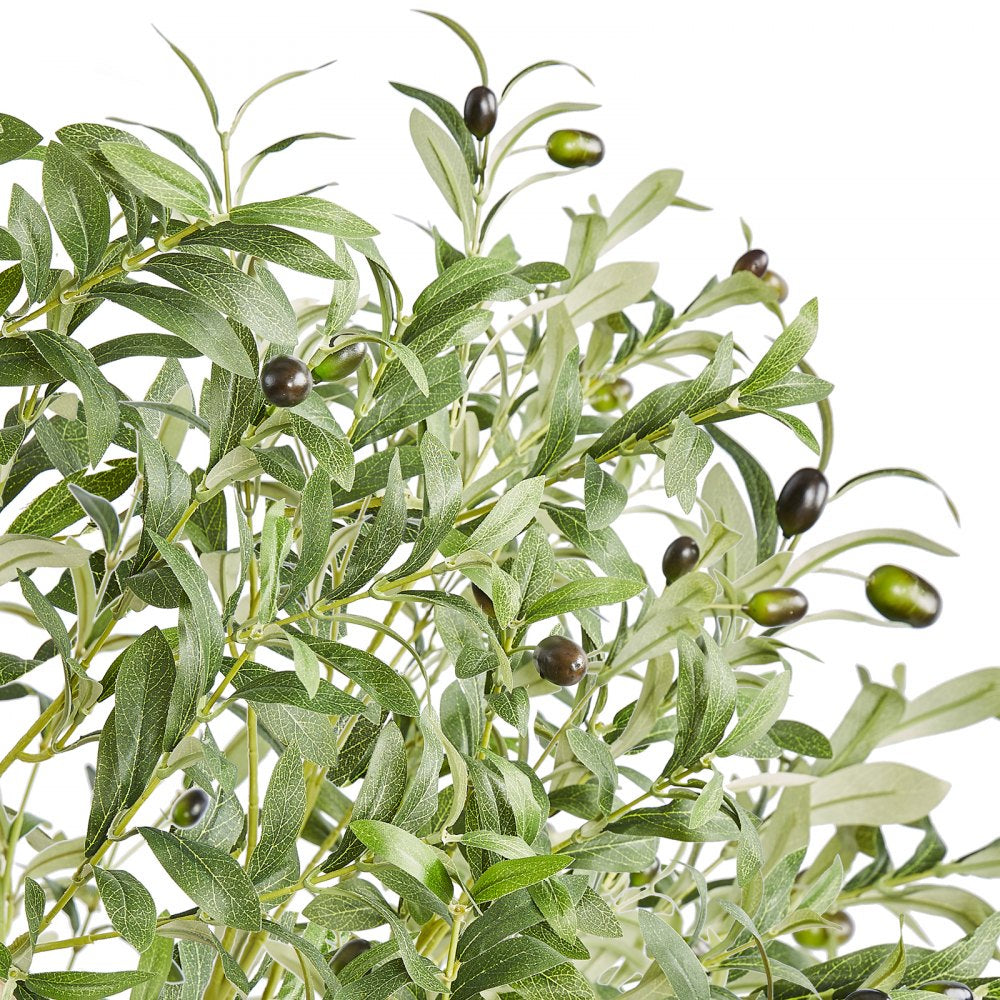 VEVOR Artificial Olive Tree, 6 FT Tall Faux Plant, Secure PE Material & Anti-Tip Tilt Protection Low-Maintenance Plant, Lifelike Green Fake Potted Tree for Home Office Warehouse Decor Indoor Outdoor