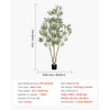 VEVOR 8FT Artificial Olive Tree with Black Pot, Tall Fake Tree with Natural Wood Trunk & Realistic Green Leaves and Fruits, Indoor Faux Plant for Home, Office, Living Room, Corner Decor