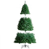 VEVOR Christmas Tree, 7.5ft Artificial Xmas Tree, Full Holiday Decor Tree with 1346 Branch Tips and Metal Base for Home Party Office Decoration