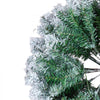 VEVOR Christmas Tree, 7.5ft Prelit Flocked Artificial Tree, Full Holiday Xmas Tree with 550 White LED Lights, 1346 Branch Tips, Metal Base for Home Party Office Decoration