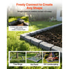VEVOR Faux Stone Landscape Edging, 15.5 ft Kit, No Dig Garden Edging Border, Blocks for Lawn, Flower Beds, Yard, 4 Pack Each Section Has 6 Bricks 46.46"L x 3.74"W x 2.24"H, 16 Spikes & 4 Corners, Gray