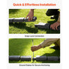 VEVOR Faux Stone Landscape Edging, 15.5 ft Kit, No Dig Garden Edging Border, Blocks for Lawn, Flower Beds, Yard, 4 Pack Each Section Has 6 Bricks 46.46"L x 3.74"W x 2.24"H, 16 Spikes & 4 Corners, Gray