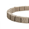 VEVOR Faux Stone Landscape Edging 46.8 x 3.9 in Realistic Lawn Edging, Flexible Brick-Sized Garden Edging Border with Anchoring Spikes, Fade-Resistant Yard Edging for Driveways Walkway Beige