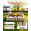 VEVOR Faux Wood Landscape Edging, 13.7 ft Kit, No Dig Garden Edging Border, Blocks for Lawn, Flower Beds, Pathways, Yards, 4 Pack Each Section Has 10 Logs 41.14"L x 3.74"W x 7.48"H, 32 Spikes, Beige