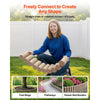 VEVOR Faux Wood Landscape Edging, 13.7 ft Kit, No Dig Garden Edging Border, Blocks for Lawn, Flower Beds, Pathways, Yards, 4 Pack Each Section Has 10 Logs 41.14"L x 3.74"W x 7.48"H, 32 Spikes, Beige