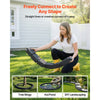 VEVOR Faux Stone Landscape Edging, 15.5 ft Kit, No Dig Garden Edging Border, Blocks for Lawn, Flower Beds, Yards, 4 Pack Each Section Has 6 Bricks 46.85"L x 3.94"W x 6.1"H, 8 Spikes, Charcoal Black