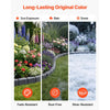 VEVOR Faux Stone Landscape Edging, 46.85" Kit, No Dig Garden Edging Border, Blocks for Lawn, Flower Beds, Yards, 1 Pack Each Section Has 6 Bricks 46.85"L x 3.94"W x 6.1"H, 3 Spikes, Sandstone Gray