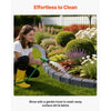 VEVOR Faux Stone Landscape Edging, 46.85" Kit, No Dig Garden Edging Border, Blocks for Lawn, Flower Beds, Yards, 1 Pack Each Section Has 6 Bricks 46.85"L x 3.94"W x 6.1"H, 3 Spikes, Sandstone Gray