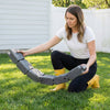 VEVOR Faux Stone Landscape Edging, 46.85" Kit, No Dig Garden Edging Border, Blocks for Lawn, Flower Beds, Yards, 1 Pack Each Section Has 6 Bricks 46.85"L x 3.94"W x 6.1"H, 3 Spikes, Sandstone Gray