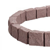 VEVOR Faux Stone Landscape Edging, 46.8 x 3.9 in Realistic Lawn Edging, Flexible Brick-Sized Garden Edging Border with Anchoring Spikes, Fade-Resistant Yard Edging for Driveways Walkway Brown