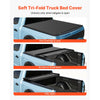 VEVOR Soft Tri-Fold Truck Bed Tonneau Cover, Compatible with 2016-2023 Toyota Tacoma (Excl. Trail Edition) 5 ft (60.5 in) Bed with Track Rail System, Fleetside, Waterproof Folding Truck Tonneau Cover