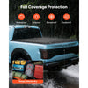 VEVOR Soft Tri-Fold Truck Bed Tonneau Cover, Compatible with 2016-2023 Toyota Tacoma (Excl. Trail Edition) 5 ft (60.5 in) Bed with Track Rail System, Fleetside, Waterproof Folding Truck Tonneau Cover