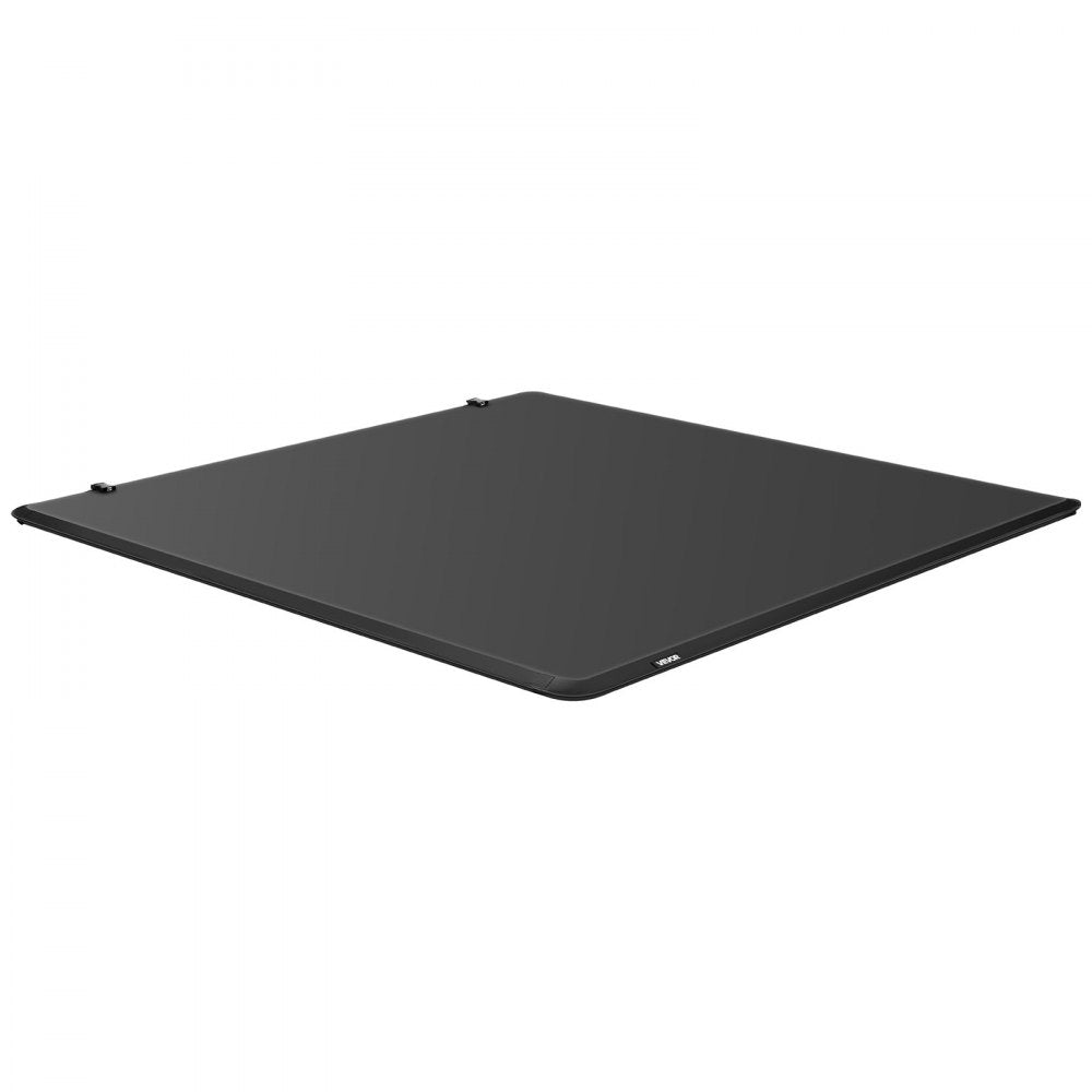 VEVOR Soft Tri-Fold Truck Bed Tonneau Cover, Compatible with 2016-2023 Toyota Tacoma (Excl. Trail Edition) 5 ft (60.5 in) Bed with Track Rail System, Fleetside, Waterproof Folding Truck Tonneau Cover