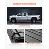 VEVOR Soft Tri-Fold Truck Bed Tonneau Cover, Compatible with 2009-2025 Dodge Ram 1500 (Incl. Classic & New) 5.7 ft (67.4 in) Bed, Fleetside Without Rambox, Split Tailgate, and Track System, Waterproof