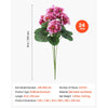 VEVOR Artificial Flowers Bulk Geraniums 24 PCS Faux Pink Flower with Stems, for Vase, Centerpieces, Weddings, Parties, Bouquets, Home Decor and DIY Arrangements, Realistic Fake Flowers, Easy to Care