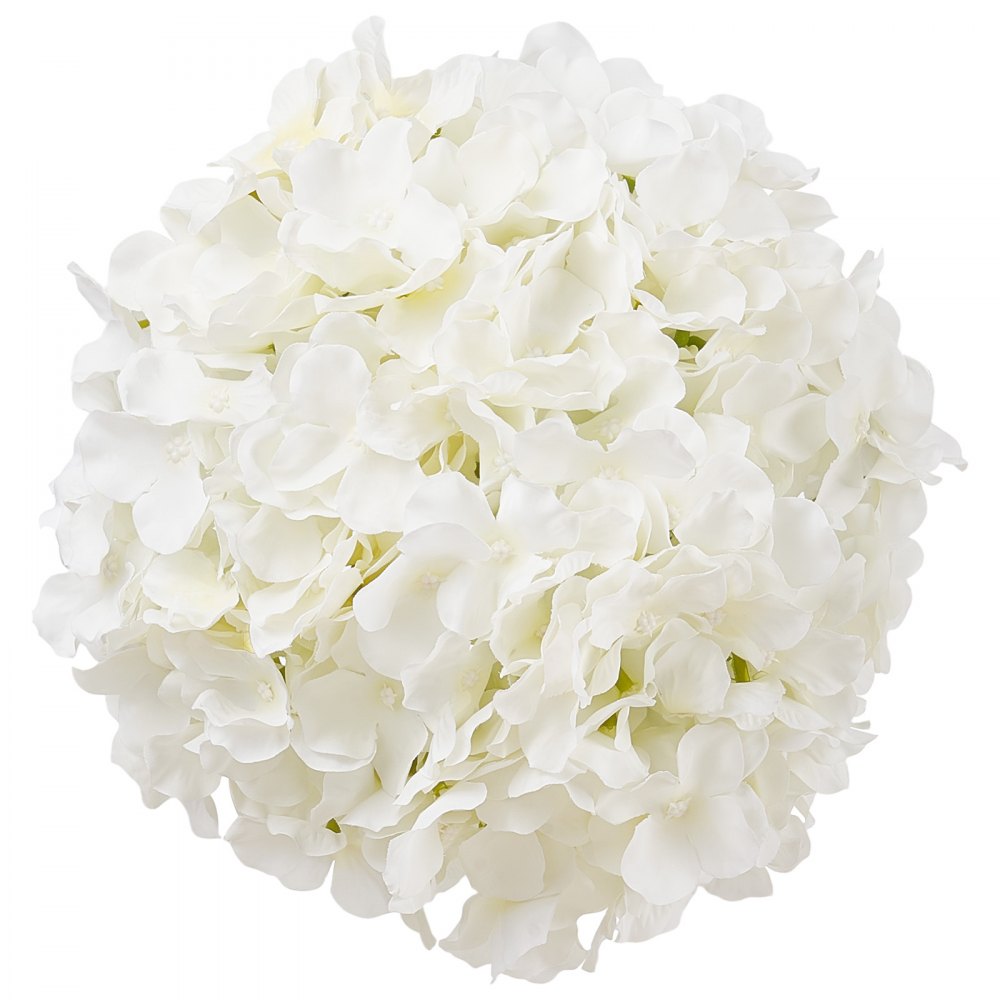 VEVOR Artificial Flowers, 205 pcs Real Looking White Silk Fake Hydrangea Bulk, White Faux Bridal Shower with Stems for DIY Wedding Bouquets, Home Centerpieces Arrangements, Party Tables Decorations