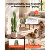 VEVOR Artificial Cactus, 24 in Tall Fake Cactus Plant with White Pot 1 Pack, for Home, Garden, Office, Living Room, Bedroom Indoor Decoration, Realistic Texture Large Faux Decor Plant, Premium HDPE