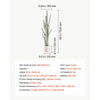 VEVOR Artificial Cactus, 60 in Tall Fake Cactus Plant with White Pot 1 Pack, for Home, Garden, Office, Living Room, Bedroom, Porch Indoor Decor, Realistic Texture Large Faux Decor Plant, Premium EVA