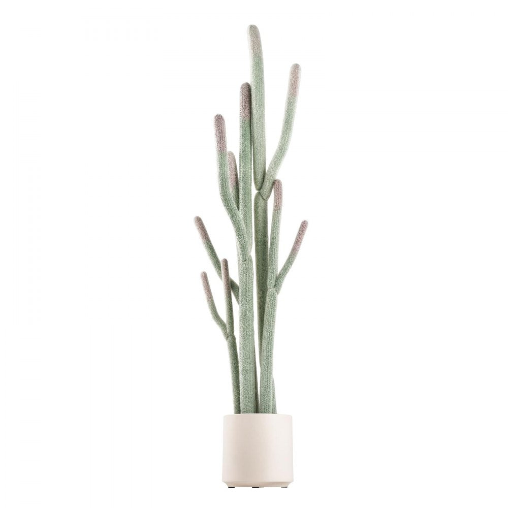 VEVOR Artificial Cactus, 60 in Tall Fake Cactus Plant with White Pot 1 Pack, for Home, Garden, Office, Living Room, Bedroom, Porch Indoor Decor, Realistic Texture Large Faux Decor Plant, Premium EVA