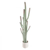 VEVOR Artificial Cactus, 60 in Tall Fake Cactus Plant with White Pot 1 Pack, for Home, Garden, Office, Living Room, Bedroom, Porch Indoor Decor, Realistic Texture Large Faux Decor Plant, Premium EVA