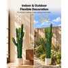 VEVOR Artificial Cactus, 60 in Tall Fake Cactus Plant with White Pot 1 Pack, for Home, Garden, Office, Living Room, Bedroom, Porch Indoor Decoration, 9 inch Wide, Realistic Texture Large Faux Plant