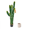 VEVOR Artificial Cactus, 60 in Tall Fake Cactus Plant with White Pot 1 Pack, for Home, Garden, Office, Living Room, Bedroom, Porch Indoor Decoration, 9 inch Wide, Realistic Texture Large Faux Plant