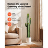VEVOR Artificial Cactus, 36 in Tall Fake Cactus Plant with White Pot 1 Pack, for Home, Garden, Office, Living Room, Bedroom Indoor Decoration, Realistic Texture Large Faux Decor Plant, Premium HDPE