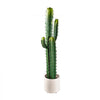VEVOR Artificial Cactus, 36 in Tall Fake Cactus Plant with White Pot 1 Pack, for Home, Garden, Office, Living Room, Bedroom Indoor Decoration, Realistic Texture Large Faux Decor Plant, Premium HDPE