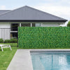 VEVOR Artificial Plant Wall, 4 PCS, Each Panel 2 x 8 ft Artificial Boxwood Panels, Sun Protection Greenery Backdrop Privacy Hedge Fence, Fake Grass Screen for Wedding, Indoor, Outdoor Garden, Backyard