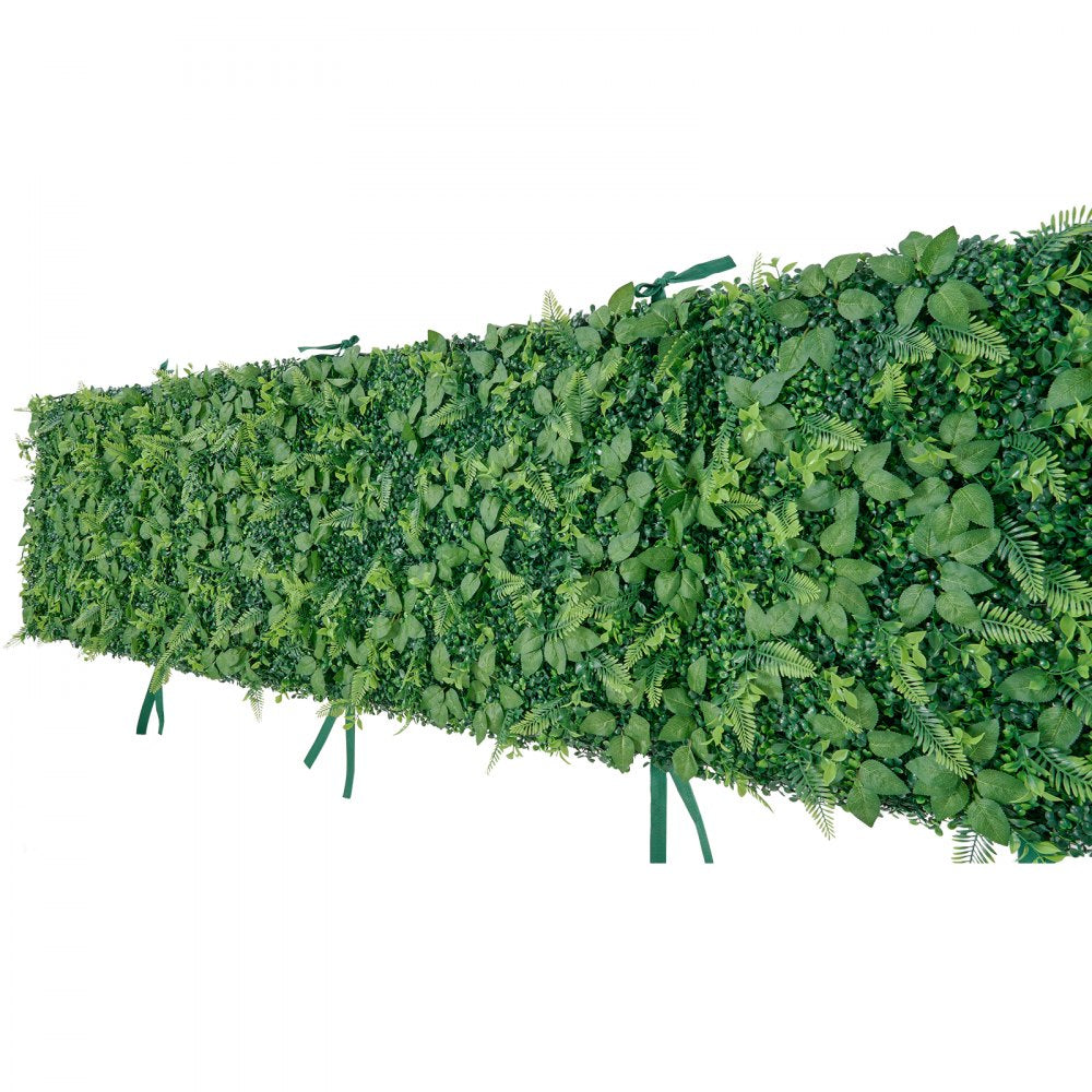 VEVOR Artificial Plant Wall, 4 PCS, Each Panel 2 x 8 ft Artificial Boxwood Panels, Sun Protection Greenery Backdrop Privacy Hedge Fence, Fake Grass Screen for Wedding, Indoor, Outdoor Garden, Backyard