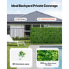 VEVOR Artificial Plant Wall, 12PCS 20 x 20 in Artificial Boxwood Panels, Sun Protection Greenery Backdrop Privacy Hedge Fence, Fake Grass Screen for Wedding, Indoor, Outdoor Garden, Backyard