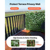 VEVOR Expandable Fence Privacy Screen, 25 x 126 in Expand Artificial Plant Wall, Realistic Artificial Ivy Panel with 50 Zip Ties, Decorative Faux Greenery Backdrop Hedges for Balcony Patio Outdoor