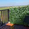 VEVOR Expandable Fence Privacy Screen, 25 x 126 in Expand Artificial Plant Wall, Realistic Artificial Ivy Panel with 50 Zip Ties, Decorative Faux Greenery Backdrop Hedges for Balcony Patio Outdoor
