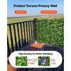 VEVOR Expandable Fence Privacy Screen, 25.5 x 122 in Expand Artificial Plant Wall, Realistic Artificial Ivy Panel with 50 Zip Ties, Decorative Faux Greenery Backdrop Hedges for Balcony Patio Outdoor