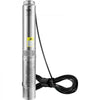 VEVOR Deep Well Submersible Pump, 1HP 115V/60Hz, 37gpm Flow 207ft Head, with 33ft Electric Cord, 4\" Stainless Steel Water Pump for Industrial, Irrigation&Home Use, IP68 Waterproof Grade