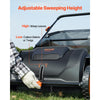 VEVOR Push Lawn Sweeper, 21inch Leaf & Grass Collector, Strong Plastic Wheels & Heavy Duty Thickened Steel Durable to Use with Large Capacity 3.5 cu. ft. Mesh Collection Hopper Bag, 2 Spinning Brushes